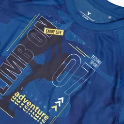 Technosport Boys Blue Polyester Tshirts image 4