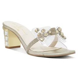 London Rag Women Embellished Open Toe Block Mules-picture-36