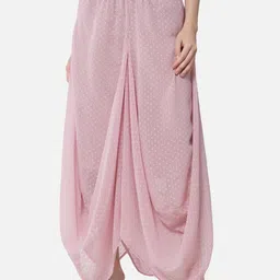 SZN Women Polka Dot Printed Flared Georgette Ethnic Palazzos-picture-19