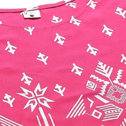 YASH GALLERY Women Printed Top With Pyjama Night suit image 5