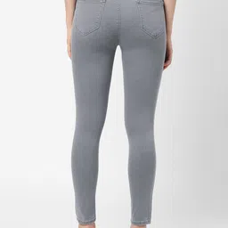 Kraus Jeans Women Skinny Fit Mid-Rise Clean Look Light Fade Non Stretchable Jeans image 3