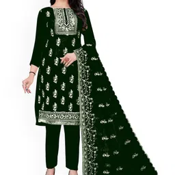 Maroosh Ethnic Motifs Embroidered Organza Unstitched Dress Material-image-41