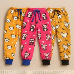 CORTICA Boys Pack Of 3 Regular Fit Graphic Printed Therma-Fit Joggers-image-1