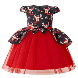 StyleCast x Revolte Girls Printed Bows Detailed A-Line Dress-picture-29