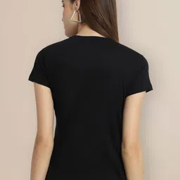 Metronaut Women Pack of 3 Typography Printed Round Neck Cotton T-shirts image 5