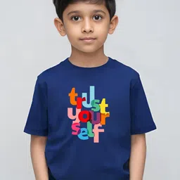 TeeSlix Unisex Blue Tshirts image 3