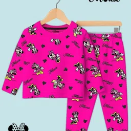 YK Disney Girls Printed T-shirt with Pyjamas-picture-26