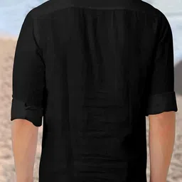 Edin Men Solid Straight Long Sleeves Kurta image 2