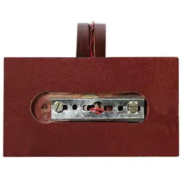 1ST TIME Blue & Brown Textured Wood Contemporary Abstract Shaped Shaped Wall Lamp image 4