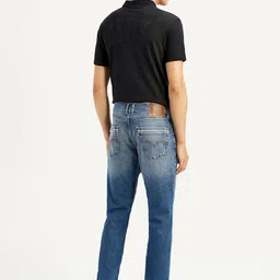 Levis Men Classic Slim Fit Mid-Rise Mildly Distressed Heavy Fade Stretchable Jeans image 2