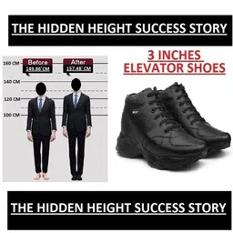 Bxxy Men Round Toe Lace-Ups Height Increasing Regular Boots image 5