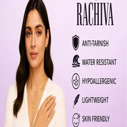 RACHIVA Gold-Plated Heart Shaped Pendants with Chains image 3