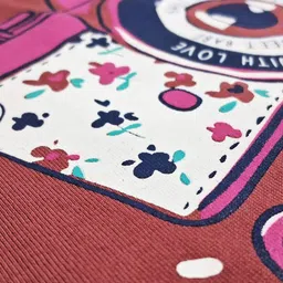 Here&Now x Game Begins Girls Set of 3 Pure Cotton Printed T-shirts image 3