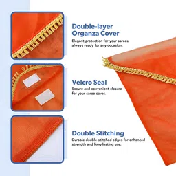 Aura Orange Set of 4 Regular Multi-Utility Organisers image 2