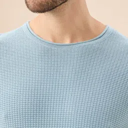 Status Quo Men Self Design Full Sleeve Round Neck Pullover image 2