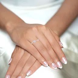 BHIMA 925 Sterling Siver Designer Elegant RhodiumRing image 3