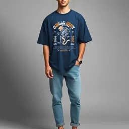 THE BEETEL HOUSE Printed Cotton Round Neck T-shirt image 4