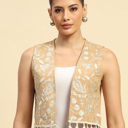 Global Republic Embriodered Pure Cotton Waistcoat-picture-5