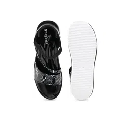 STEFENS Girls Printed Open Toe Wedge Heels Sandals image 5