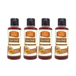 Khadi Pure Set Of 4 Herbal Sandalwood & Honey Body Wash - 210 ml Each image 4