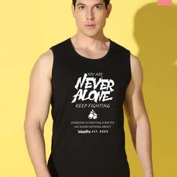 WOOSTRO Men Pack of 2 Typography Printed Round Neck Cotton Slim Fit T-shirts-picture-37