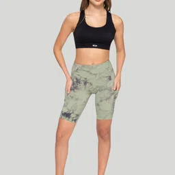 STRCH Women Tie-Dye Printed Anti-Odour Active Shorts-image-59