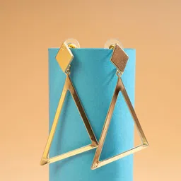VIRAASI Triangular Drop Earrings-image-36