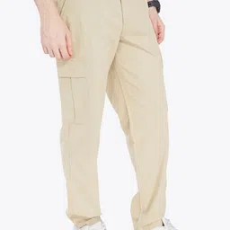 THE BEETEL HOUSE Men Solid Cargos Trousers image 4