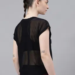 MKH Women Dri-FIT Typography Printed Round Neck Relaxed Fit T-shirt image 5