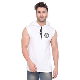 BEYOU FASHION Hooded Sleeveless Slim Fit T-shirt-picture-36