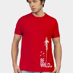 Greylongg Men Graphic Printed Round Neck Cotton T-shirt-picture-36