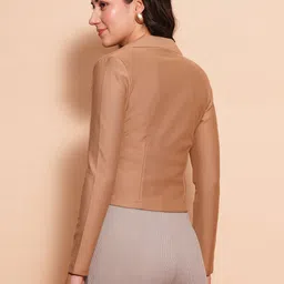 globus Women Solid Single Breasted Formal Blazer image 2