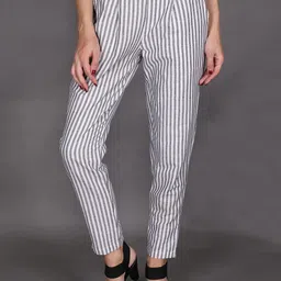 Me Craft Women Comfort Regular Fit Mid-Rise Pleated Trousers-picture-38