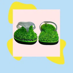 ADJ Men Black Rubber Flip Flops image 2