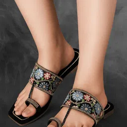 Anouk Women Embellished One Toe Flats-picture-34