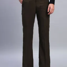 AXNIS Men Relaxed Straight Leg Bootcut Formal Trousers-picture-54