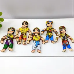 A&A Kreative Box Set of 5 Paanch Pandava Soft Toys and Dolls-picture-23