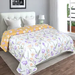 REALDREAM Orange Microfiber Double Bed Comforter image 4