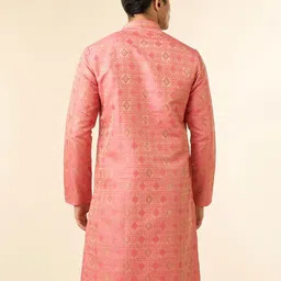 Diwas by Manyavar Woven Design Sequinned Mandarin Collar Straight Kurta image 3