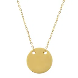 Voylla Gold-Plated Circular Valentine's Day Forever & Always Pendant With Chain image 5