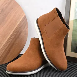 The Roadster Lifestyle Co Men High-Top Casual Slip On Chelsea Boots-picture-22