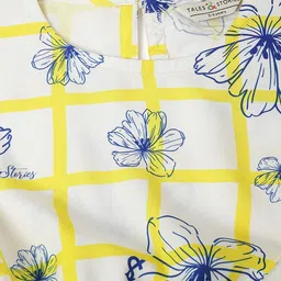 TALES & STORIES Floral Printed Blouson Crop Top image 4