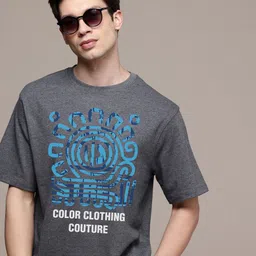 Moda Rapido Men Graphic Printed Round Neck Cotton Oversized T-shirt-picture-23