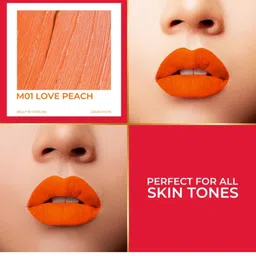 Beaut By Sterling Velvet Series Liquid Lip Color Lipstick - 5 ml Love Peach M01 image 2