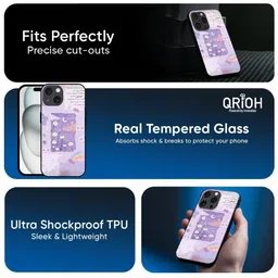 QRIOH Floral Printed Apple iPhone 16e Back Case Mobile Accessories image 5