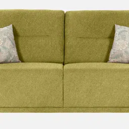 casacraft from pepperfry Rio Chenille Fabric 3 Seater Sofa In Olive Green Colour image 4