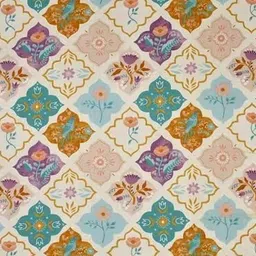 DASHFAB Multicoloured Floral King Bedsheet with 2 Pillow Covers image 3