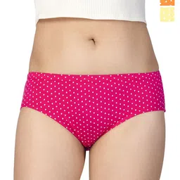 CHIC Pack Of 3 Printed Pure Cotton Basic Briefs-image-96
