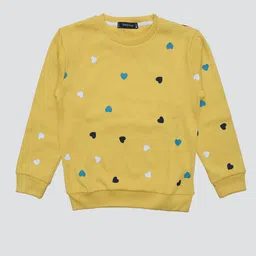 White Snow Girls Printed Round Neck Long Sleeve Pullover Sweatshirt-picture-49