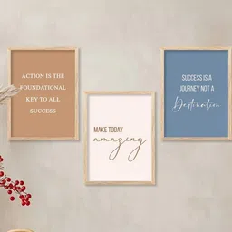 walllane Motivational Wall Art With Frame Home Decor Wall Painting For Living Room Office Bedroom-picture-19